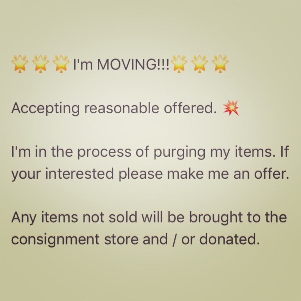 MOVING!!!